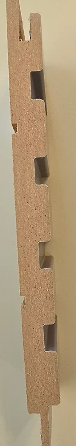 Hardwarexchange Panneau mural 3D MIDDLE WAVY 2760X750X12 mm chêne foncé satiné- Panneau Tasseau Bois