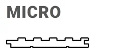 Hardwarexchange Panneau Tasseau Bois<Panneau mural 3D MDF massif MICRO WAVY Gris mat 2760x495x12 mm