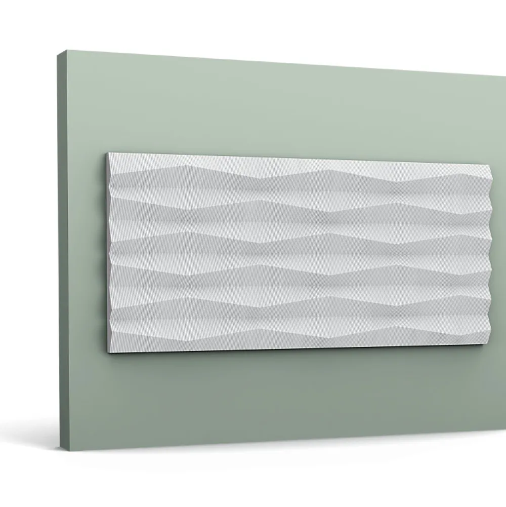 Orac Decor Panneau mural 3D RIDGE W112, L200 x H25 x l1.9 cm- Panneau Mural Décoratif