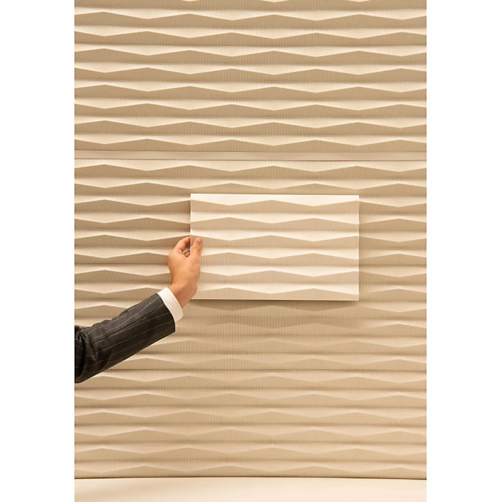 Orac Decor Panneau mural 3D RIDGE W112, L200 x H25 x l1.9 cm- Panneau Mural Décoratif