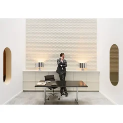 Orac Decor Panneau mural 3D RIDGE W112, L200 x H25 x l1.9 cm- Panneau Mural Décoratif