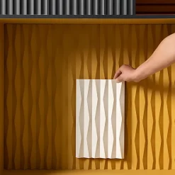Orac Decor Panneau mural 3D RIDGE W112, L200 x H25 x l1.9 cm- Panneau Mural Décoratif