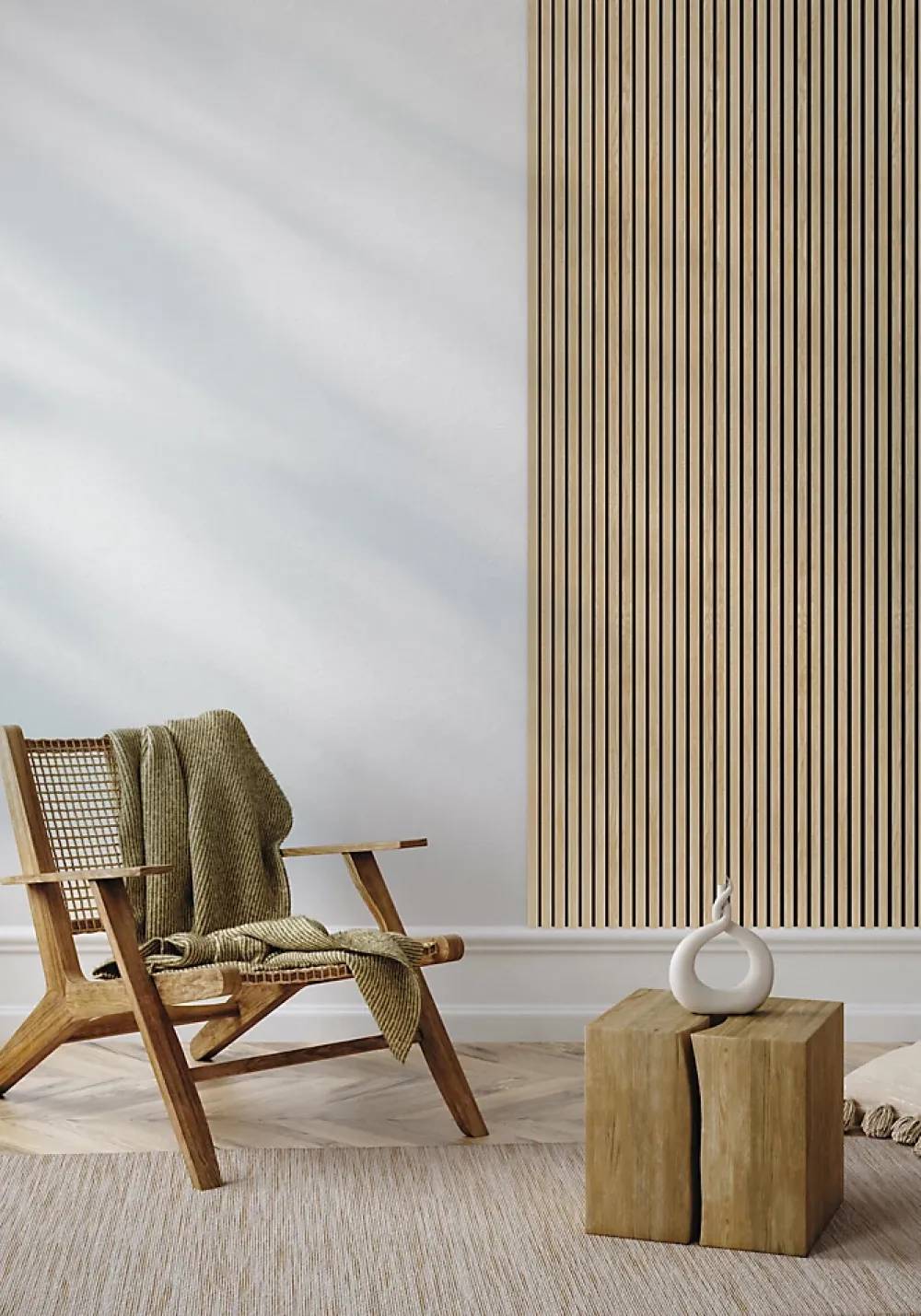 Lamelio Panneau Tasseau Bois<Panneau Mural Décoratif - Chêne Clair