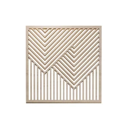 Radex Panneau mural décoratif Zoey design géométrique ajouré effet bois clair L.60 x l.60 x ép.1cm 3pcs- Panneau Décoratif En Bois|Panneau Bois, Osb, Mdf