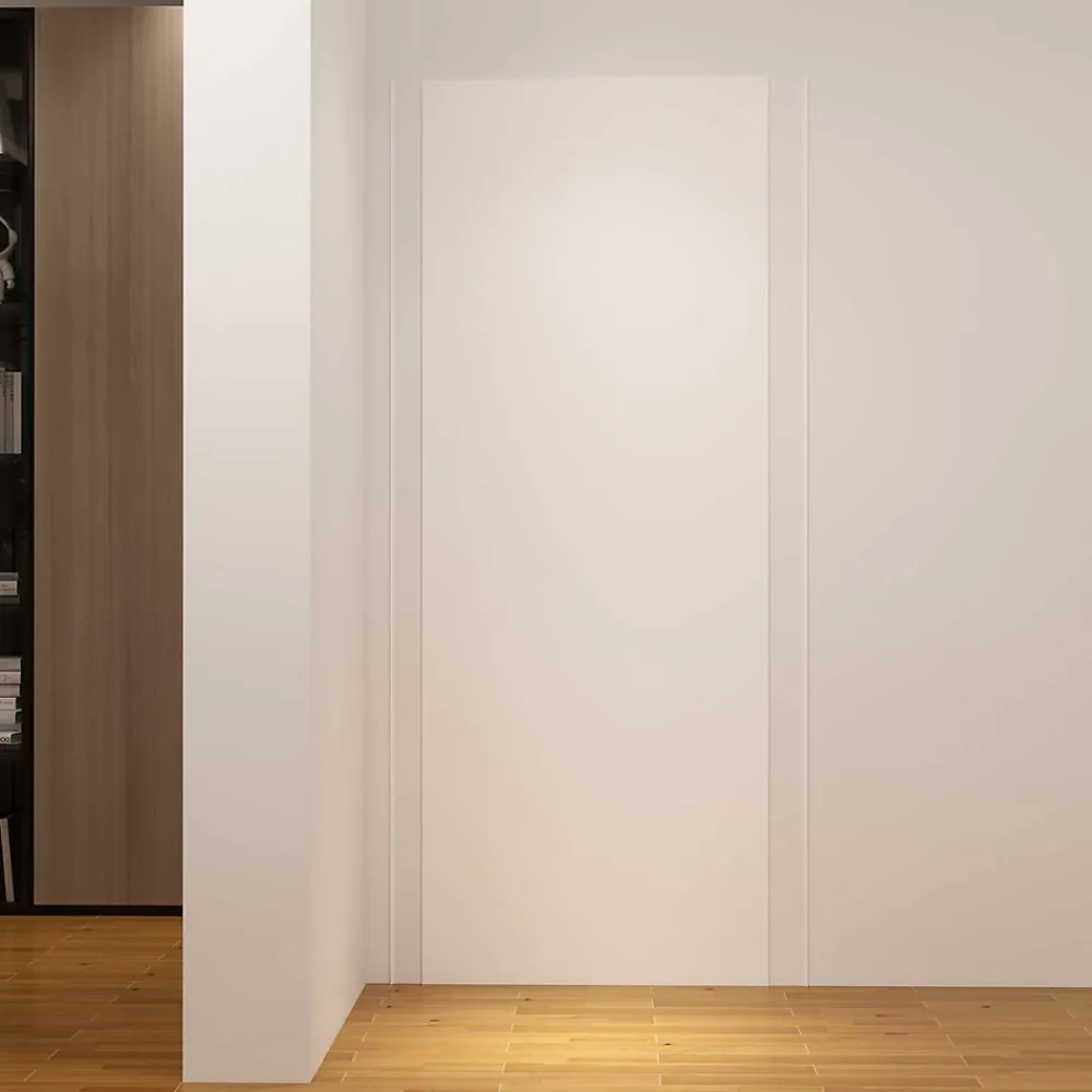 AICA Sanitaire Panneau Mural De Salle De Bains<Panneau mural de douche Blanc 80 x 210 cm mural aluminium avec 1 profile - Étanche, durable et facile à nettoyer