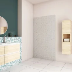AICA Sanitaire Panneau Mural De Salle De Bains<Panneau mural de douche Béton gris 90x210cm,Panneaux muraux salle de bain habillage mural aluminium