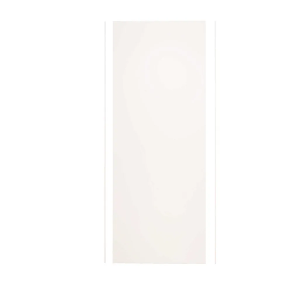 AICA Sanitaire Panneau mural de douche Blanc 90 x 210 cm mural aluminium avec 1 profile - Étanche, durable et facile à nettoyer- Panneau Mural De Salle De Bains