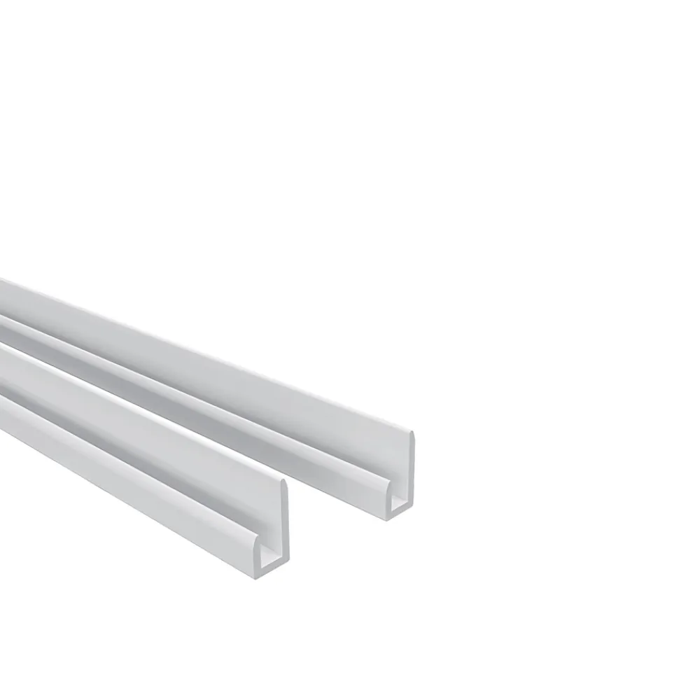 AICA Sanitaire Panneau mural de douche Blanc 90 x 210 cm mural aluminium avec 1 profile - Étanche, durable et facile à nettoyer- Panneau Mural De Salle De Bains