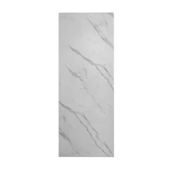 AICA Sanitaire Panneau mural de douche effet blanc marbre 90 x 210 cm mural aluminium - Étanche, durable et facile à nettoyer- Panneau Mural De Salle De Bains