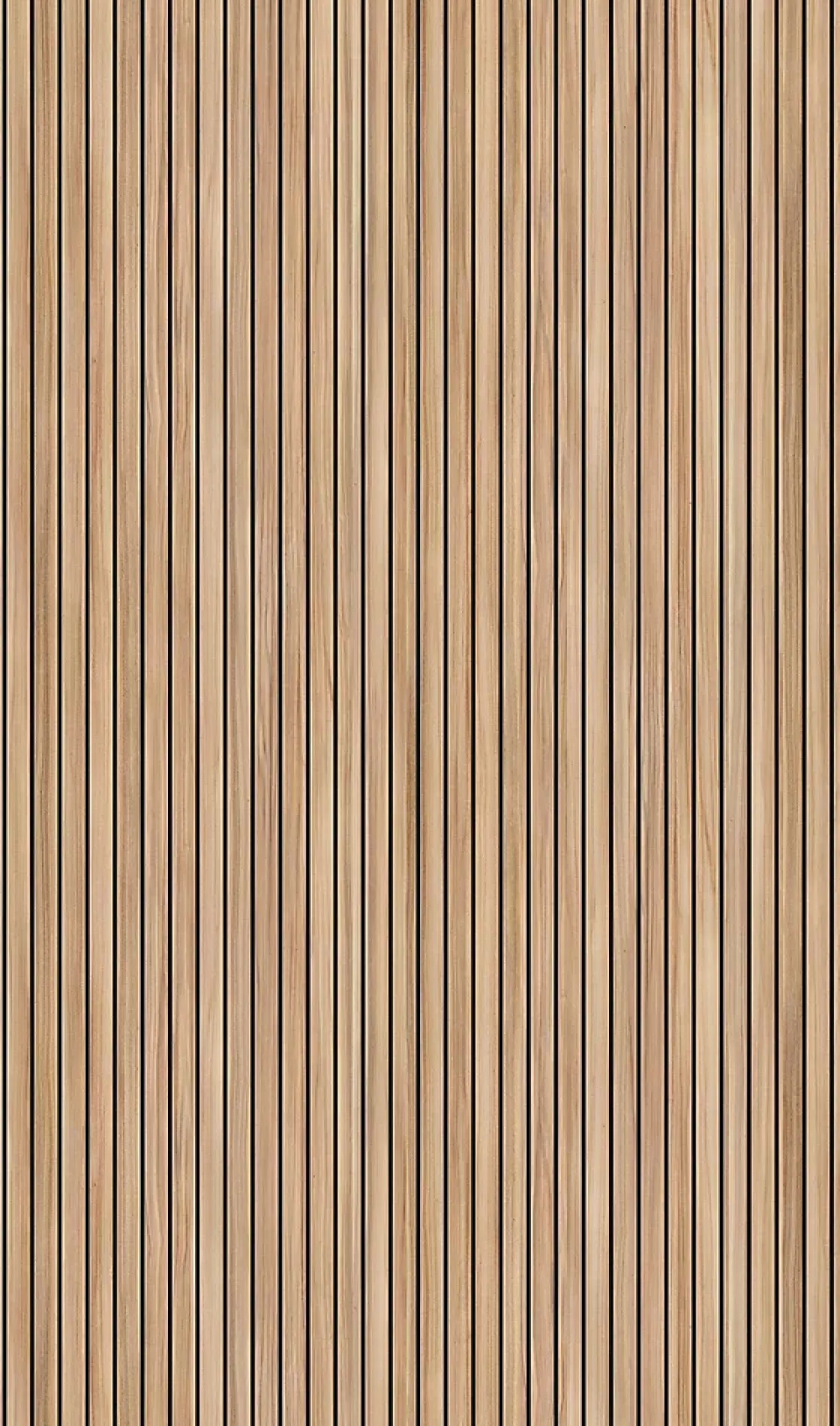 Schulte Panneau mural de salle de bains l.150 x H.255 cm, effet tasseaux bois chêne vertical, DécoDesign Japandi- Tasseau Décoratif