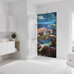 Schulte Panneau Mural De Salle De Bains<Panneau mural de salle de bain l.90 x H.210 cm, motif tortue, DécoDesign