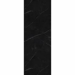 Decoon Panneau Mural Douche SPC/PVC Décor Marbre Noir satiné - 90x260cm - 2,34M²- Panneau Mural De Salle De Bains
