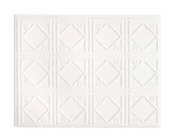 Innovera Decor Panneau mural PVC 3D Artnuvo blanc 47 x 61,7 cm- Panneau Mural Décoratif