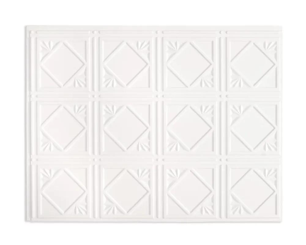 Innovera Decor Panneau mural PVC 3D Artnuvo blanc 47 x 61,7 cm- Panneau Mural Décoratif