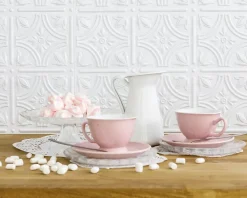 Innovera Decor Panneau Mural Décoratif<Panneau mural PVC 3D Empire blanc 47 x 61,7 cm
