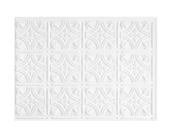 Innovera Decor Panneau Mural Décoratif<Panneau mural PVC 3D Empire blanc 47 x 61,7 cm