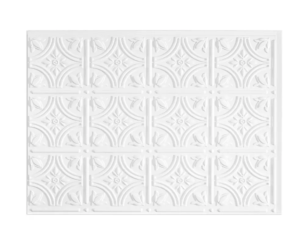 Innovera Decor Panneau Mural Décoratif<Panneau mural PVC 3D Empire blanc 47 x 61,7 cm