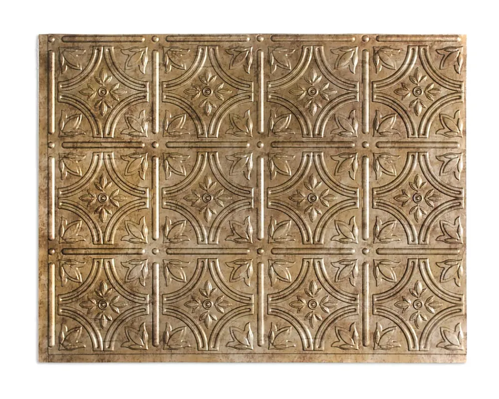 Innovera Decor Panneau mural PVC 3D Empire bronze 47 x 61,7 cm- Panneau Mural Décoratif