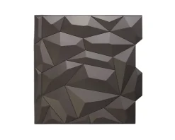 Innovera Decor Panneau mural PVC 3D Glacier gris 61 x 61 cm- Panneau Mural Décoratif