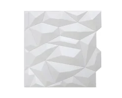 Innovera Decor Panneau Mural Décoratif<Panneau mural PVC 3D Glacier blanc 61 x 61 cm