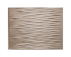 Innovera Decor Panneau mural PVC 3D Wilderness argent 47 x 61,7 cm- Panneau Mural Décoratif