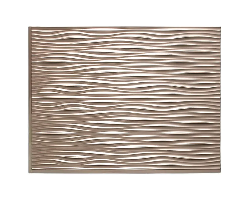 Innovera Decor Panneau mural PVC 3D Wilderness argent 47 x 61,7 cm- Panneau Mural Décoratif