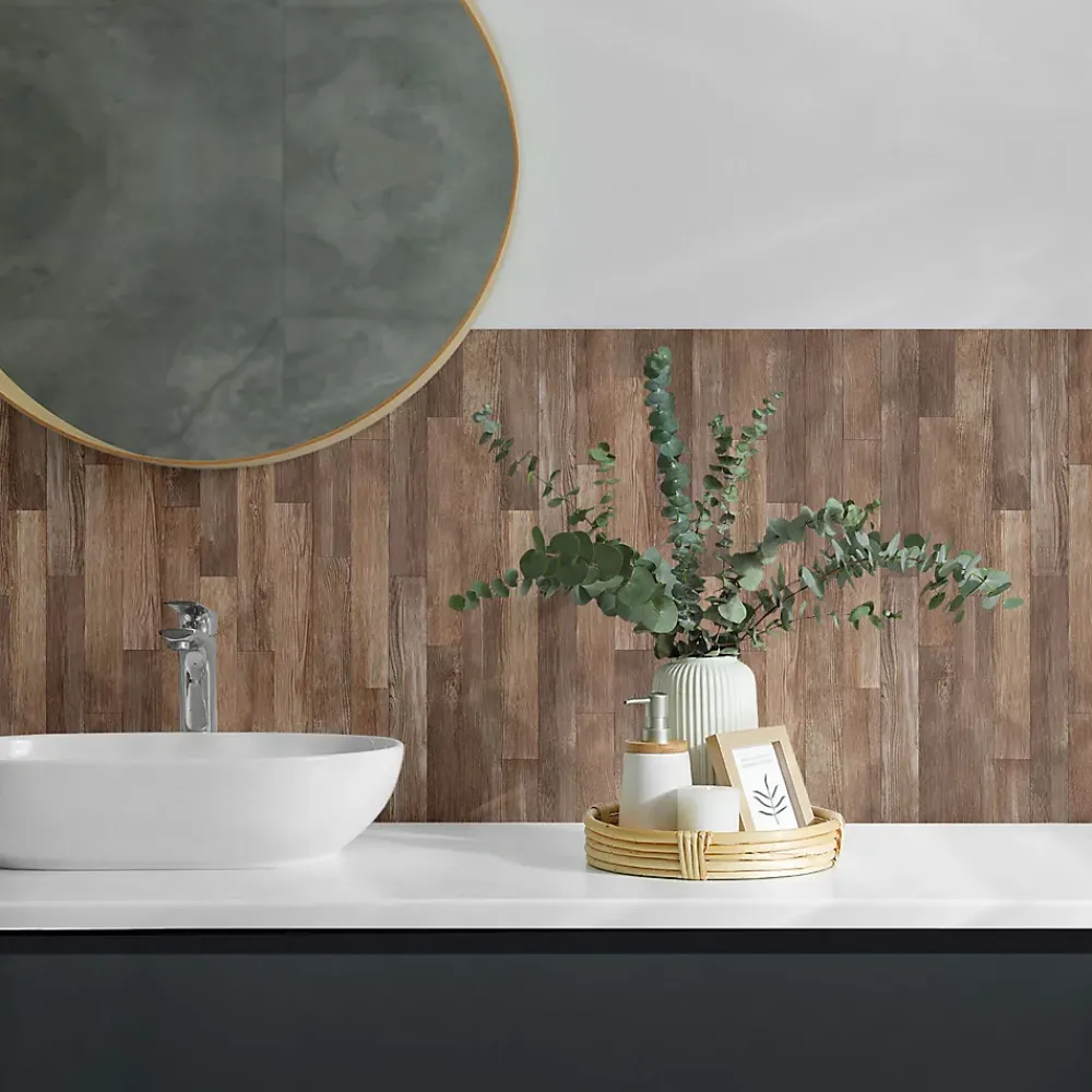 Wallfluent Lambris Mural<Panneau Mural PVC 50x50 cm Motif De Plancher 4 pièces