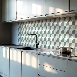 Wallfluent Panneau Mural PVC 120x60 cm Mosaïque Rectangulaire 1 pièce- Lambris Mural