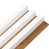 Decoon Panneau mural tasseaux bois MDF sur fond rigide HDF 250 x 17,6 x 4 cm - bois blanc sur fond chêne clair- Panneau Tasseau Bois