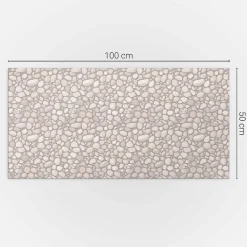 Wallfluent Panneau Mural TV 100x50 cm Texture De Mur En Pierre 1 pièce- Lambris Mural