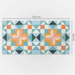 Wallfluent Panneau Mural TV 120x60 cm Géométrie Des Formes 1 pièce- Lambris Mural