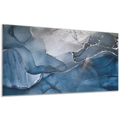 Wallfluent Panneau Mural TV 100x50 cm Motif Floral Avec Des Oiseaux 1 pièce- Lambris Mural