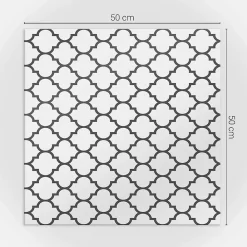 Wallfluent Lambris Mural<Panneau Mural TV 50x50 cm Motif À Formes Symétriques 4 pièces