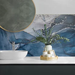 Wallfluent Lambris Mural<Panneau Mural TV 120x60 cm Motif Floral Avec Des Oiseaux 1 pièce