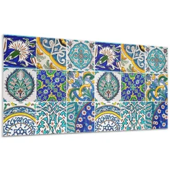 Wallfluent Panneau Mural 100x50 cm Mosaïque De Pierre Veinée 1 pièce- Lambris Mural