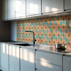 Wallfluent Lambris Mural<Panneau Mural 120x60 cm Triangles Géométriques Dans L'agencement 1 pièce