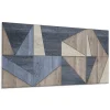 Wallfluent Panneau Mural 120x60 cm Motif À Chevrons 1 pièce- Lambris Mural