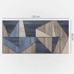 Wallfluent Panneau Mural 120x60 cm Motif À Chevrons 1 pièce- Lambris Mural