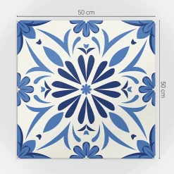 Wallfluent Lambris Mural<Panneau Mural 50x50 cm Motif Floral En Arrière-Plan 4 pièces