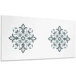 Wallfluent Lambris Mural<Panneau Mural 100x50 cm Motif Floral Orné 1 pièce