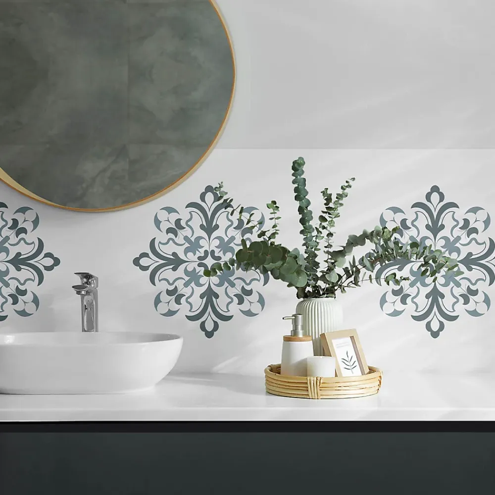 Wallfluent Lambris Mural<Panneau Mural 100x50 cm Motif Floral Orné 1 pièce