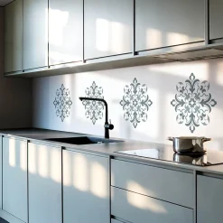 Wallfluent Lambris Mural<Panneau Mural 100x50 cm Motif Floral Orné 1 pièce