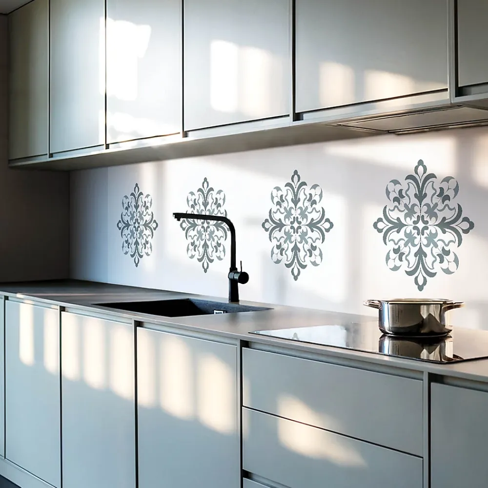 Wallfluent Lambris Mural<Panneau Mural 100x50 cm Motif Floral Orné 1 pièce