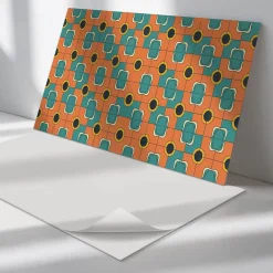 Wallfluent Panneau Mural 100x50 cm Triangles Géométriques Dans L'agencement 1 pièce- Lambris Mural