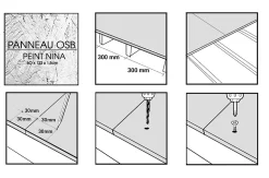 Foge Panneau Ninna OSB-3 bleu 122 x 60 x 1,5 cm- Panneau Décoratif En Bois|Panneau Bois, Osb, Mdf