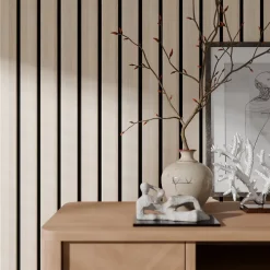 Radex Panneau Tasseau Bois<Panneau tasseau décoratif Maya en MDF effet frêne 275X90CM ép.14mm