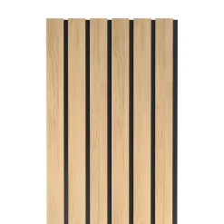 Radex Panneau tasseau décoratif Maya en MDF effet chêne 275X90CM ép.14mm- Panneau Tasseau Bois