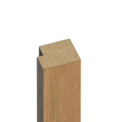 Panneau tasseau décoratif en MDF noir 90 x 280 cm- Panneau Tasseau Bois