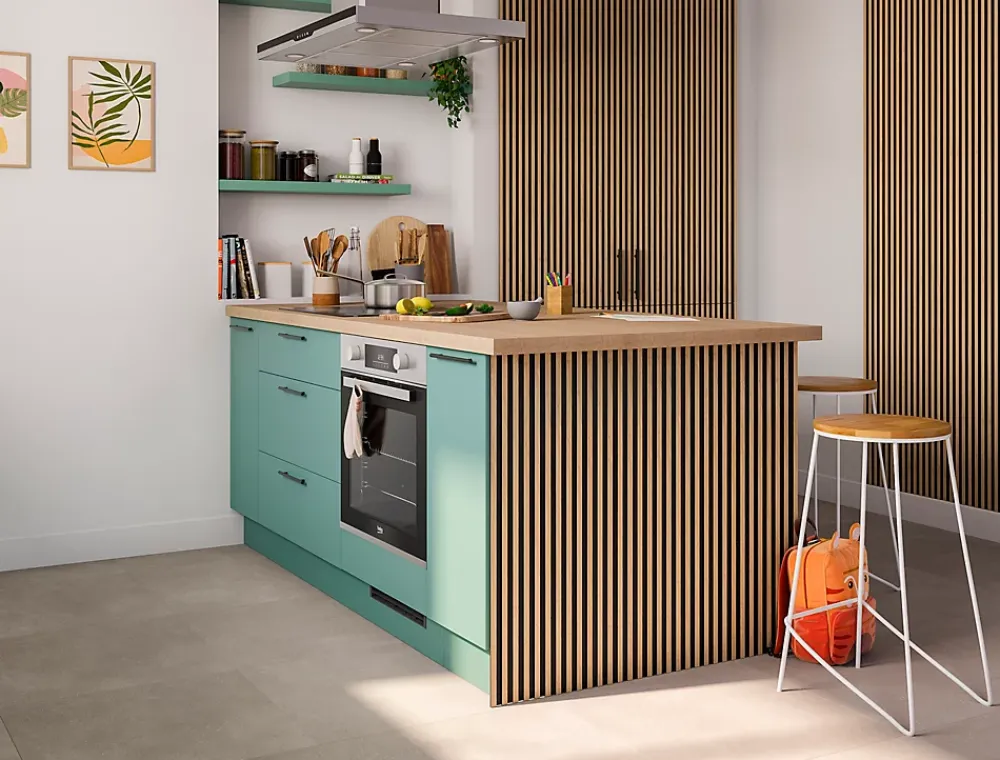 Panneau tasseau décoratif en MDF noir 60 x 280 cm- Panneau Tasseau Bois