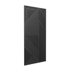 Radex Panneau Tasseau Bois|Panneau Décoratif En Bois<Panneau tasseau MDF Joy décor diagonal noir 240X90 cm